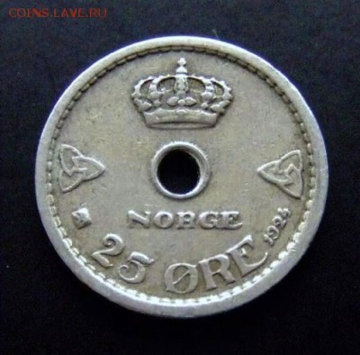 4 - Норвегия 25 эре (1924) Р