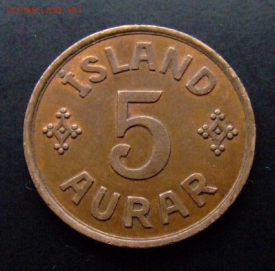 4 - Исландия 5 эйре (аурар) (1942) (XF) Р