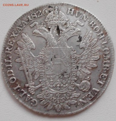 оцените 1 талер 1826 года Австрия серебро. - DSCN0518.JPG