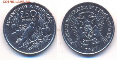 Сан-Томе и Принсипи 250 добра 1997 до 04.03.15 22:00 МСК - Э_03