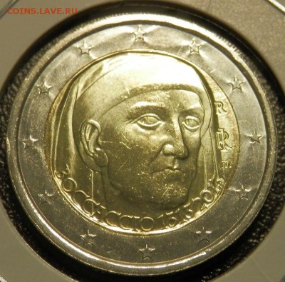 Италия 2 евро 2013 года "700 лет рождения Джованни Боккаччо" - P1050528.JPG