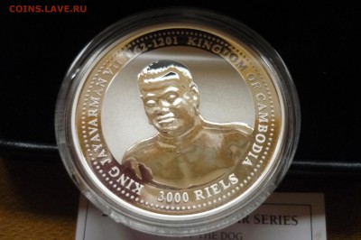 Камбоджа 3 монеты 2006 г. Год собаки - 110