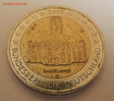 2 евро Германия 2009, Саар до 6 марта - 2