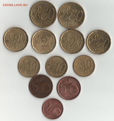 Евро центы по курсу до 5.03. - евроценты-2