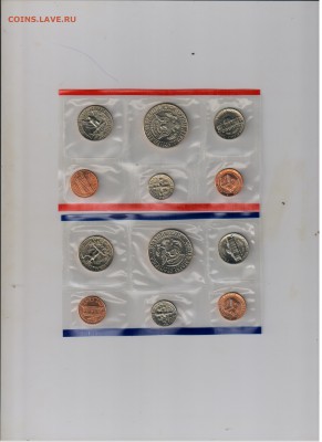 Банковский набор USA 1988г-две спайки разных дворов до 3.03. - 2
