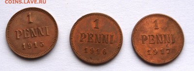 1 пенни 1915-17 гг.(3шт.)До 5.03.2015 г.,в 22-00 по Мск - penni