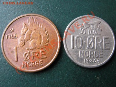 Норвегия 1 эре 1969 и 10 эре 1964  до 09-06-10 22-00 - IMG_3002
