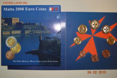 Официальный набор Евро монет Мальта 2008г - DSC_1396 (2).JPG