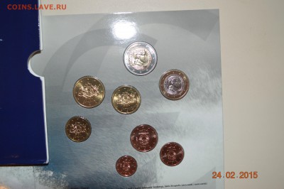 Официальный набор Евро монет Латвия 2014г - DSC_1401 (2).JPG