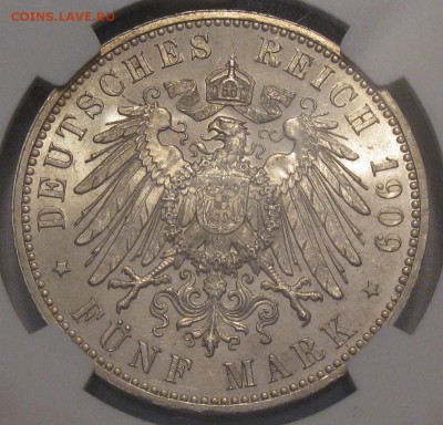5 марок 1909 Ляйпциг университет MS-65 NGC до7.02.15в22-00 - IMG_0217.JPG