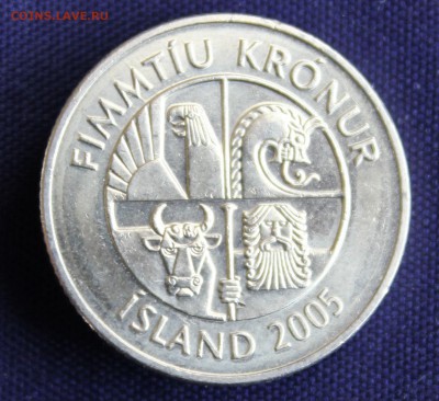 С 1 руб. ИСЛАНДИЯ 50 крон  КРАБ 2005г. до 10.03.15г.в 22-00 - IMG_4230.JPG