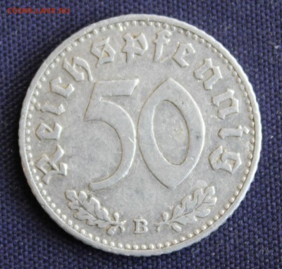 С 1 руб. ГЕРМАНИЯ 50 пфеннигов 1940г."В" до 10.03.15г.в 22-0 - IMG_4227.JPG