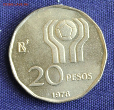 С 1 руб. АРГЕНТИНА 20 песо 1978г. ФУТБОЛ до 10.03.15г.в 22-0 - IMG_4215.JPG