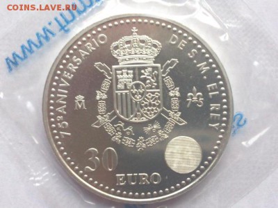 30 ЕВРО 2013 г. 75 ЛЕТ ХУАН КАРЛОСУ . UNC.  до 10.03 в 22-00 - 5143332865_1