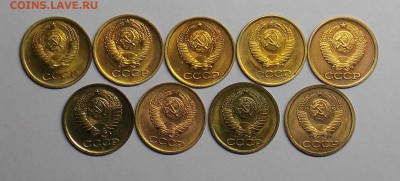 1 копейка СССР штемпельные-9 шт. 68-90 года до 9.03 - Дни4