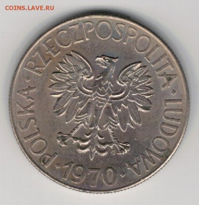 ПОЛЬША 10 ЗЛОТЫХ 1970 КОСЦЮШКО ДО 12.03.15 В 22.00МСК (А809) - 4-п10зл70кос1