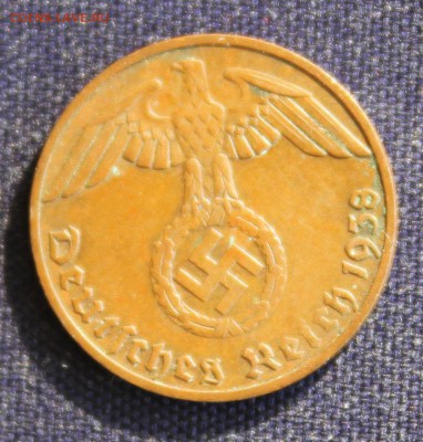 С 1 руб. ГЕРМАНИЯ 1 пфенниг 1938г."Е" СВАСТИКА до 12.03.15г. - IMG_4259.JPG