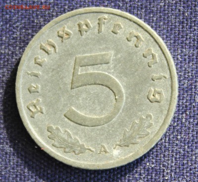 С 1 руб. ГЕРМАНИЯ 5 пфеннигов 1941г."А" ЦИНК до 12.03.15г. - IMG_4252.JPG