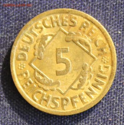С 1 руб. ГЕРМАНИЯ 5 пфеннигов 1936г. "А" до 12.03.15г. - IMG_4242.JPG