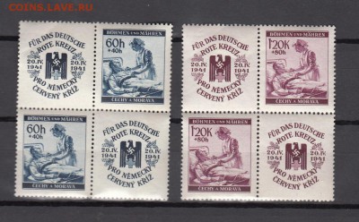 марки Богемия и Моравия медицына 1941 - 422