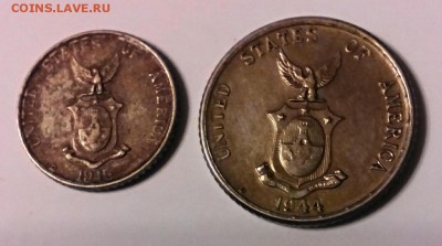 10 и 20 сентаво, Филлипины, серебро, 1944-45гг. - IMG_20150306_195910