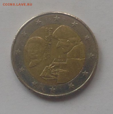 2 Евро Нидерланды Эразм Роттердамский из оборота - 1.JPG