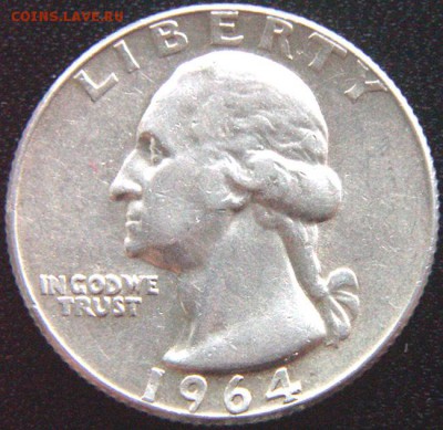4 доллара 1964(D). Отличное серебро; до 08.03_22.06мск - 9579