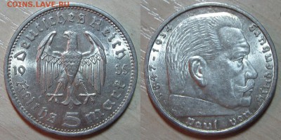 5 RM 1934 Е                        (кирха без даты) - оценка - 5 RM 1935 A.JPG