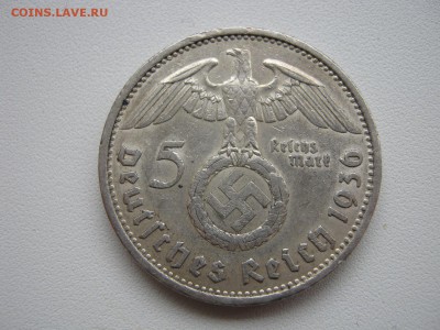 Германия 5 марок 1935-1936 на оценку - IMG_4157