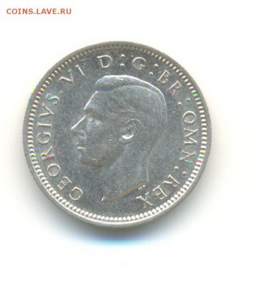 Ag. Британия 6 пенсов 1945. UNC . до 11.03 22:00 - 2