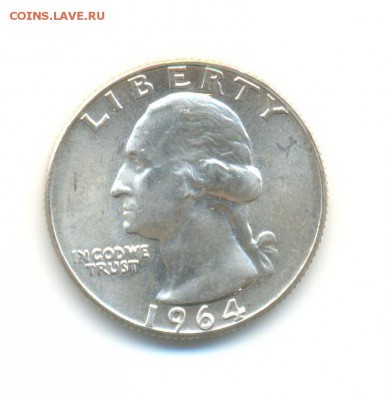 4 доллара 1964D. AU. до 11.03 22:00 - 5