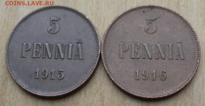5 пенни 1915, 1916 В сохране. 14.03.15 22.20 - 16