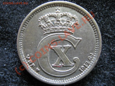 Дания 10 эре 1914 г. + Швеция 10 эре 1883 г. - Изображение 4804