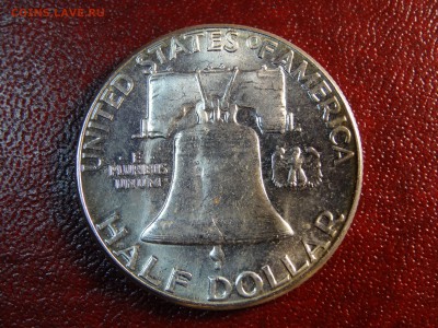 США халф ($0.5) Франклин 1963 UNC до 12.03 22:00 МСК Ag900 - DSC05718