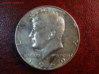 США халф ($0.5) Кеннеди 1969 XF до 12.03 22:00 МСК Ag400 - DSC05719