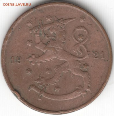 10 пенни 1921 г. Финляндия до 16.03.15 г. в 22.00 - Scan-150301-0052