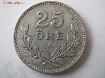 ШВЕЦИЯ 25 эре 1898. 1918. СЕРЕБРО. - 026.JPG