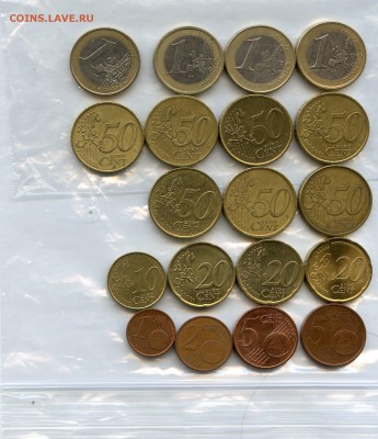 Евро. ОПТ 19 монеты. до 14.03 в 22.00 СТАРТ С 1 РУБЛЯ!!! - Coins-World-Super-Collection132