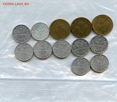 Австрия. ОПТ 12 монеты. до 14.03 в 22.00 СТАРТ С 1 РУБЛЯ!!! - Coins-World-Super-Collection134