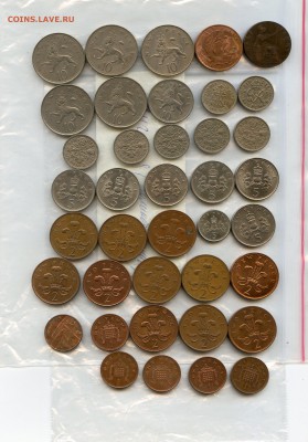 АНГЛИЯ. ОПТ 39 монеты. до 14.03 в 22.00 СТАРТ С 1 РУБЛЯ!!! - Coins-World-Super-Collection135