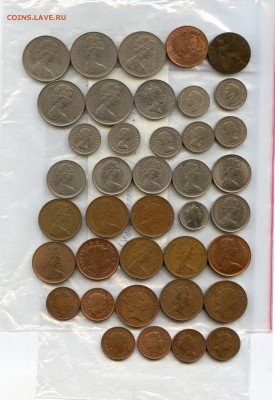 АНГЛИЯ. ОПТ 39 монеты. до 14.03 в 22.00 СТАРТ С 1 РУБЛЯ!!! - Coins-World-Super-Collection136