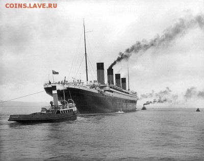 «Титаник» покидает Белфаст для прохождения ходовых испытаний. - RMS_Titanic