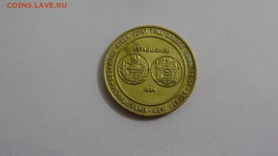 Транспортный жетон, США. Для оплаты проезда по мостам. - DSC04855.JPG