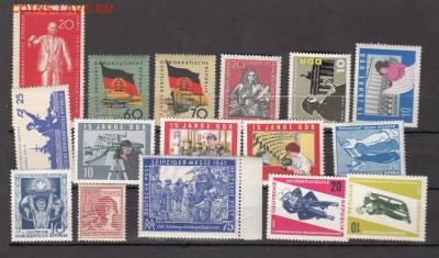 марки ГДР чистые 61шт - 421а
