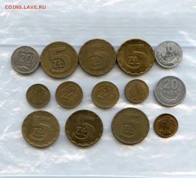 ПОЛЬША. ОПТ 14 шт. до 15.03 в 22.00 СТАРТ С 1 РУБЛЯ!!! - Coins-World-Super-Collection158
