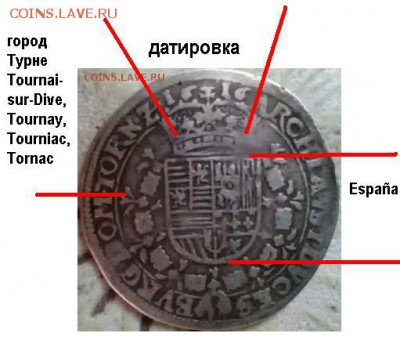 4 патагона. Испанские Нидерланды.1616 год. - patacaEs.JPG