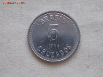 Иностранные монеты, наборы, 2евро, польша, приднестр, Киргиз - Бразилия 5 крузадо 1984ав.JPG