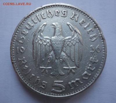 5 марок 1936 год - 334105