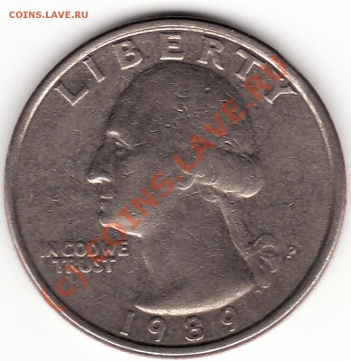 четвертак США 1989 P - IMG