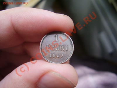 1 пенни 1907г. , Русс.Финляндия до 10.06 21:30 Москвы - P1100420.JPG